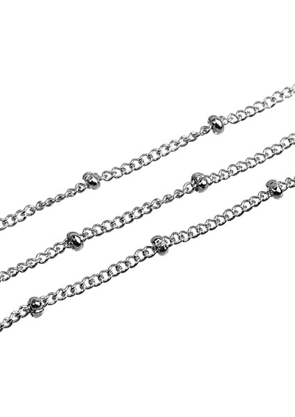 10 Metre Paslanmaz Çelik Zincir Dıy Takı Yapımı Zincir Işçiliği 1.5mm Genişliğinde (Yurt Dışından) modelleri