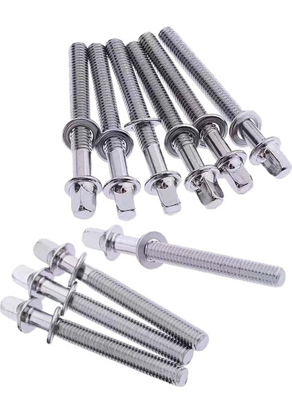10 Adet Davul Vidalı Gergi Çubukları Perküsyon Yedek Davul Accs Perküsyon 5mm x 70MM (Yurt Dışından)
