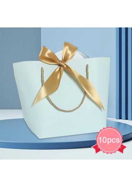 Doğum Günü Duşları Kutlamaları Için 10 Hediye Çantası Perakende Çantalar Mavi S (Yurt Dışından) modelleri