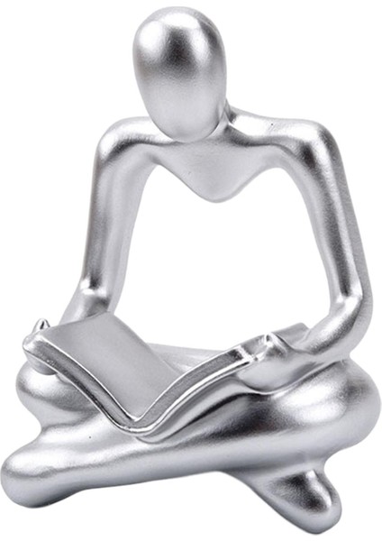 Soyut Düşünür Heykeli I Heykelcik Dekoratif El Sanatları Düğün Argent I (Yurt Dışından)