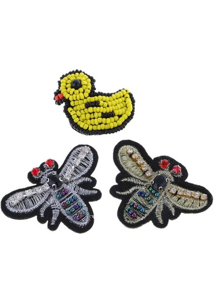 3 /takıı Ördek Yusufçuk Payetler Rhinestones (Yurt Dışından)