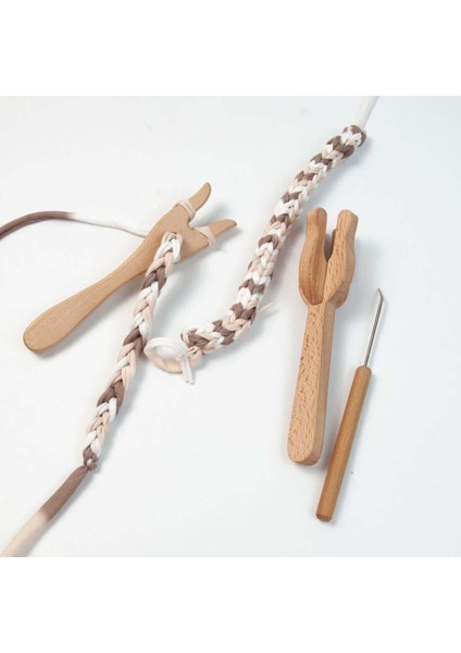 Örgü Çatal Örgü I Ahşap Dıy El Yapımı Çok Fonksiyonlu Örgü Tezgah Hediye Dokuma Çocuklar Için Knitters Braider (Yurt Dışından)