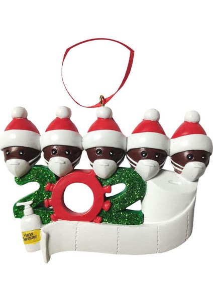 2020 Noel Kolye Noel Baba Ğı Süsleme Noel 5 Aile Üyesi (Yurt Dışından)