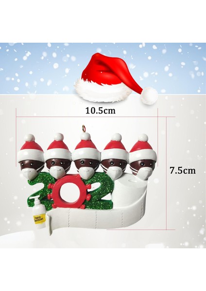 2020 Noel Kolye Noel Baba Ğı Süsleme Noel 5 Aile Üyesi (Yurt Dışından) modelleri