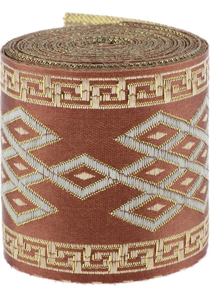 5 Metre Jakard Woking Dantel Nakış Dantel Giyim Şapkası 6cm (Yurt Dışından)