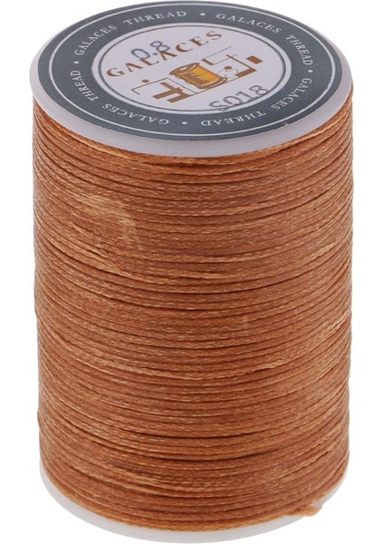 Dikiş Dıy Takı Yapımı Için 0.8mm Düz Mumlu Polyester Iplik - Kahve 3 (Yurt Dışından)