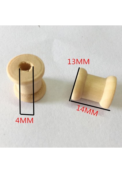 Dize Için 100 Mini Ahşap Boş Makaralar (Yurt Dışından)