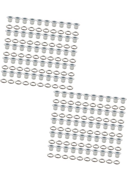 100X Grommets Metal Kuşü Küçük Grommet Kart Yapımı Için Giyim Perdeleri (Yurt Dışından)