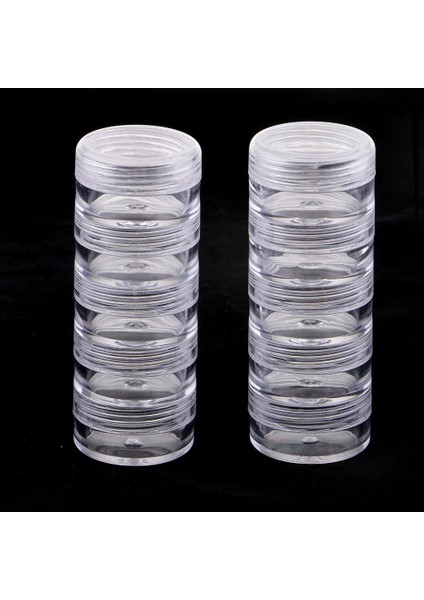 Prettyia 5 Katlı Istiflenebilir Vidalı Şeffaf Konteynerler Saklama Kutuları 77X27MM (Yurt Dışından) fiyatları