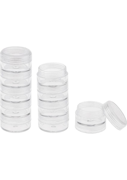 Prettyia 5 Katlı Istiflenebilir Vidalı Şeffaf Konteynerler Saklama Kutuları 77X27MM (Yurt Dışından) indirimleri