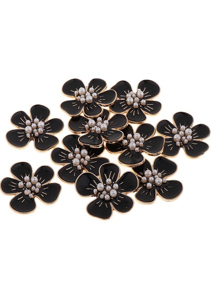 10 Inci 5 Yapraklı Çiçek Düğmesi Kristal Flatback Takı (Yurt Dışından) modelleri