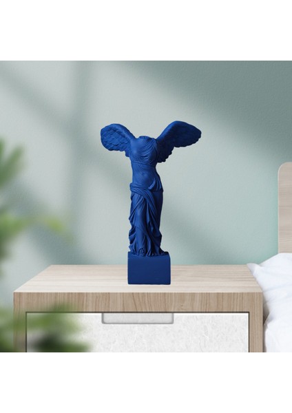 Küçük Kanatlı Semadirek Içası Heykeli Reçine Ev Dekor Için 16.5X24.5 cm Mavi (Yurt Dışından) indirimleri