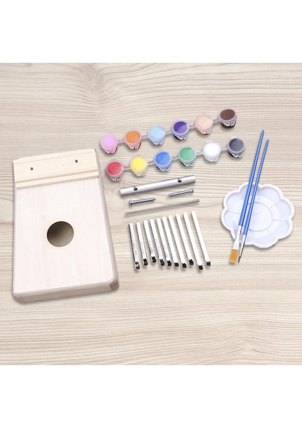 10 Tuşlu Baş Yap Çocuklar Ahşap Ahşap Küçük Ahşap Set (Yurt Dışından)