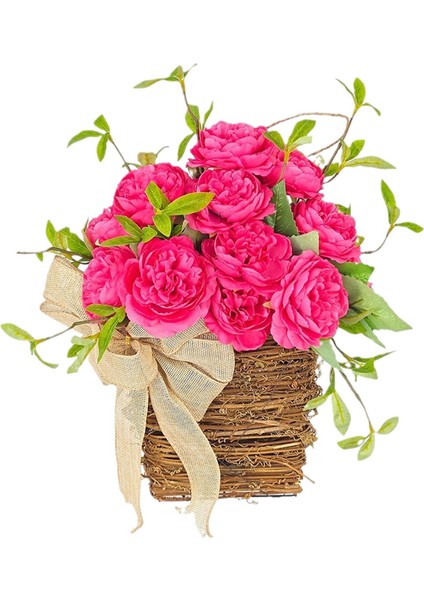 Simülasyon Çin Kapı Sepeti Çelenk 13.7 Inç Hoş Geldiniz (Yurt Dışından) fırsatları