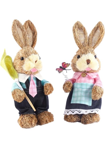 2 Paskalya Tavşanı Figürleri B Için Paskalya Hediye Süsleme (Yurt Dışından)