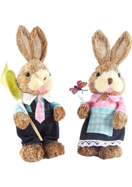 2 Paskalya Tavşanı Figürleri B Için Paskalya Hediye Süsleme (Yurt Dışından) fiyatları