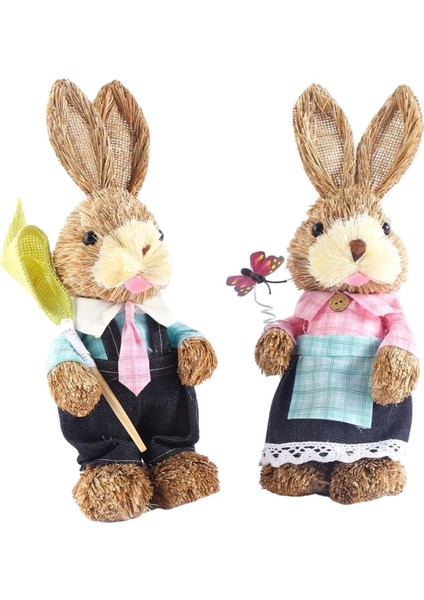 2 Paskalya Tavşanı Figürleri B Için Paskalya Hediye Süsleme (Yurt Dışından) modelleri