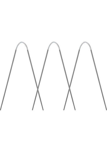 3x Dairesel Kablo Örgü Seti Eşarp Süvarisi Için Profesyonel El Sanatları 4.5 mm (Yurt Dışından)