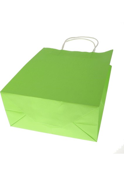 10 Adet Parti Hediyesi Düğün Doğum Günü Noel Için Saplı Renkli Kağıt Torbalar - Yeşil, Orta 27 *22 x 11 cm Yeşil Orta 27 x 22 x 11 cm (Yurt Dışından) indirimleri