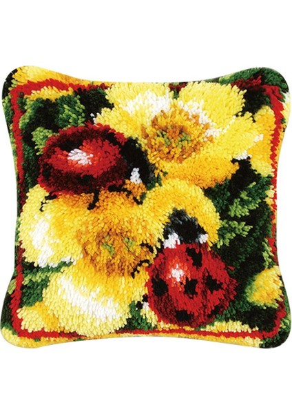 Yapımı Iılıfı ile Mandal Kancası El Sanatları 17X17 '' Lady Beetles (Yurt Dışından)