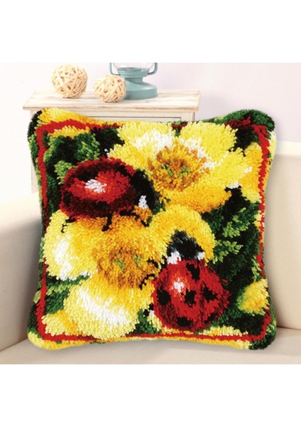 Yapımı Iılıfı ile Mandal Kancası El Sanatları 17X17 '' Lady Beetles (Yurt Dışından) fiyatları