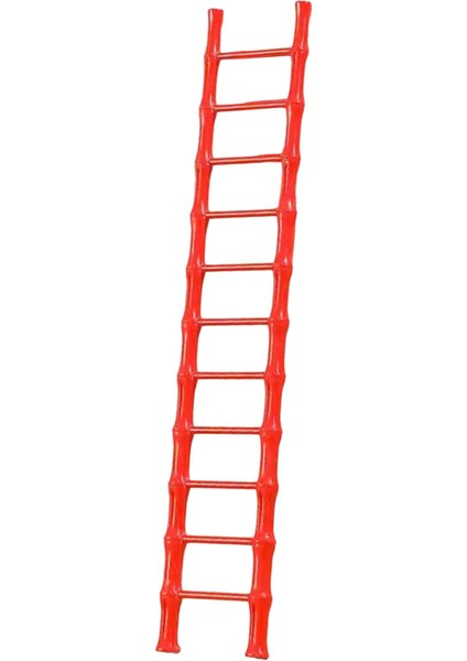 Mini Merdiven Heykelcik Minyatür Merdiven Dekorasyon Oturma Odası Kırmızı 11 Adım (Yurt Dışından)