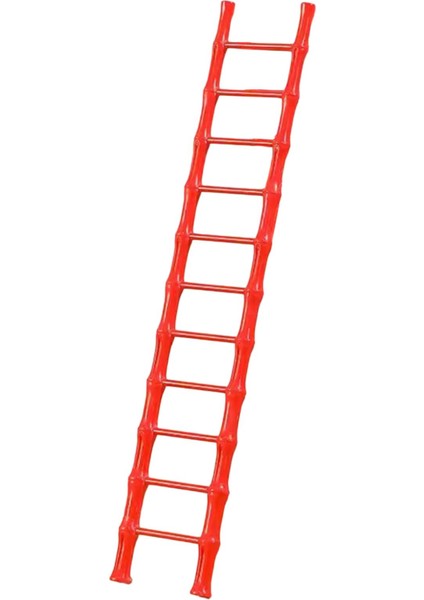 Mini Merdiven Heykelcik Minyatür Merdiven Dekorasyon Oturma Odası Kırmızı 11 Adım (Yurt Dışından)