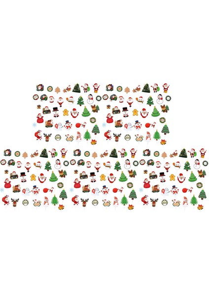 Hediye Pasta Süsleri Etkinliği Için 185 Noel Cupcake Toppers Kek Ekleme (Yurt Dışından) fiyatları