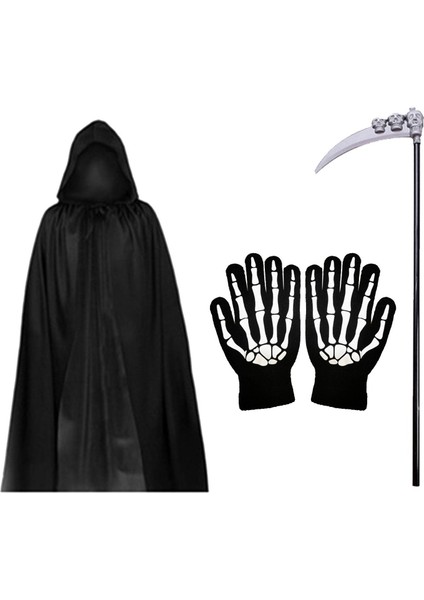 Azrail Kostümü ve Eldivenler (Yurt Dışından) fiyatları