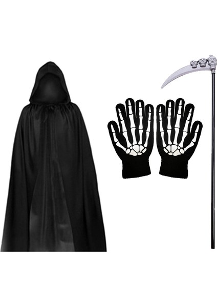 Azrail Kostümü ve Eldivenler (Yurt Dışından) modelleri