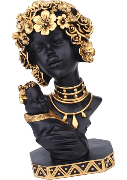 Afrika Kadın Heykeli Icı Tribal Heykelcik Odası Üstü Için (Yurt Dışından) modelleri