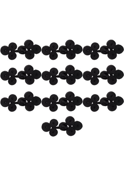 10 Pairs El Yapımı 3 Tekerlekli Çin Kurbağa Kapatma Düğ Raptiye Ş El Sanatları (Yurt Dışından)