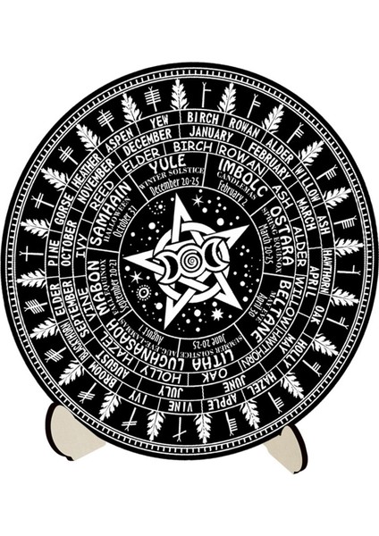 Takvim Tablosu Mat Yuvarlak Wiccan Tahtası (Yurt Dışından) fiyatları