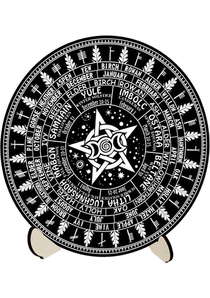 Takvim Tablosu Mat Yuvarlak Wiccan Tahtası (Yurt Dışından) modelleri