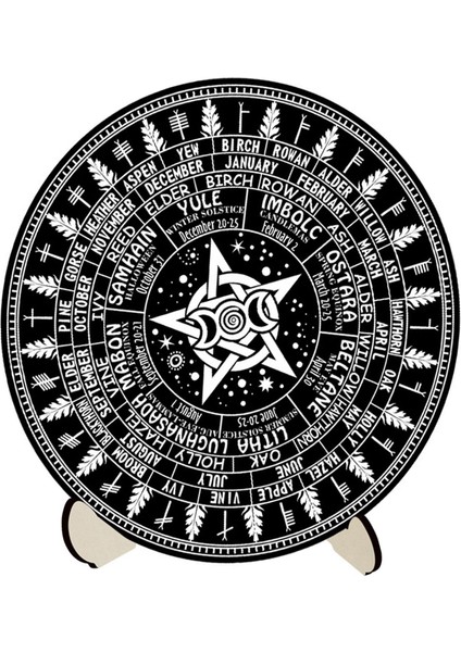 Takvim Tablosu Mat Yuvarlak Wiccan Tahtası (Yurt Dışından) indirimleri