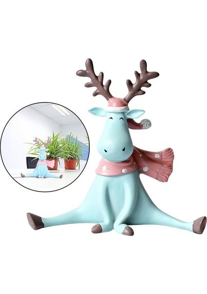Geyik Heykeli Elk Heykel Süsleme Ev Oturma Odası Üstü Dekor (Yurt Dışından) modelleri
