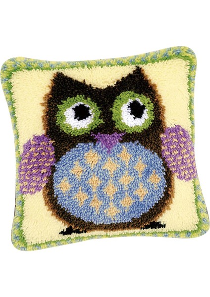 Çocuklar/şkinler Için Dıy Mandal Halı Yapımı El Sanatları 17 Inç x 17 Inç Karikatür Baykuş (Yurt Dışından) indirimleri