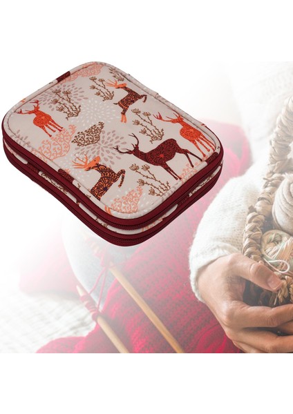 Tığ Ilıfı, Örgü Kılıfı, Yuvarlak Örgü Çantası, Kızıl Geyik (Yurt Dışından) modelleri