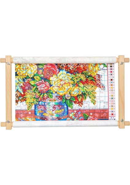 Kayın Ahşap Goblen Scroll Nakış Çerçevesi Çapraz Dikiş Zanaat Dikiş Aracı (Yurt Dışından) modelleri