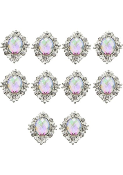 10'lu Paket Cabochons Sırt Süslemeli Ş Ab (Yurt Dışından)