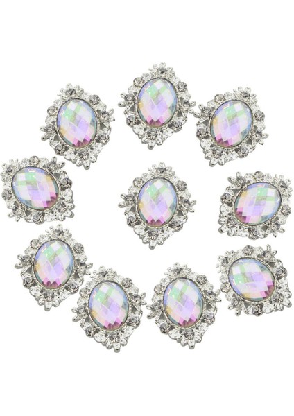10'lu Paket Cabochons Sırt Süslemeli Ş Ab (Yurt Dışından)