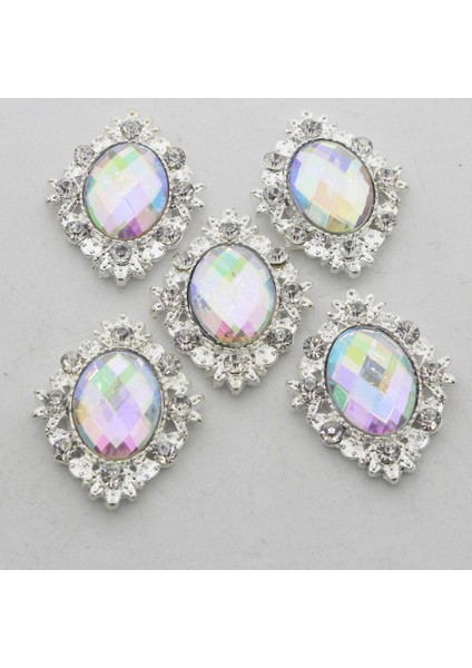 10'lu Paket Cabochons Sırt Süslemeli Ş Ab (Yurt Dışından)