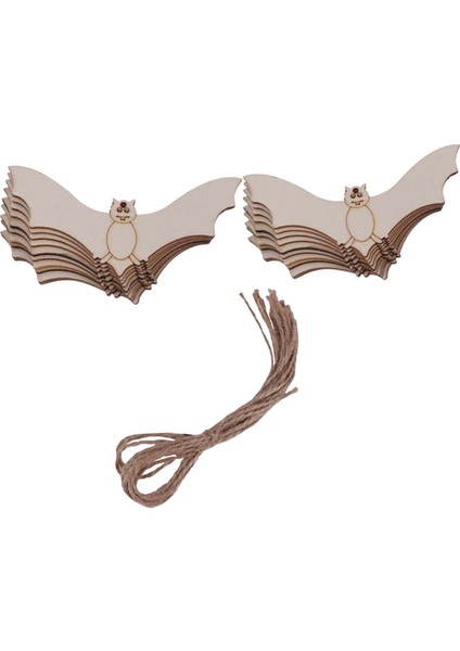 Tamamlanmamış Kesikler Şekil 30X Icı Hediye Etiketleri Ahşap El Sanatları Asılı (Yurt Dışından)