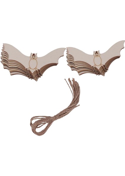 Tamamlanmamış Kesikler Şekil 30X Icı Hediye Etiketleri Ahşap El Sanatları Asılı (Yurt Dışından) indirimleri