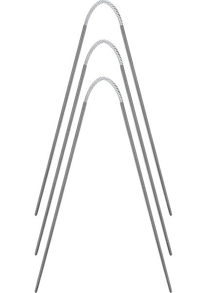 3x Dairesel Kablo Örgü Seti Eşarp Süvarisi Için Profesyonel El Sanatları 2.5 mm (Yurt Dışından) modelleri
