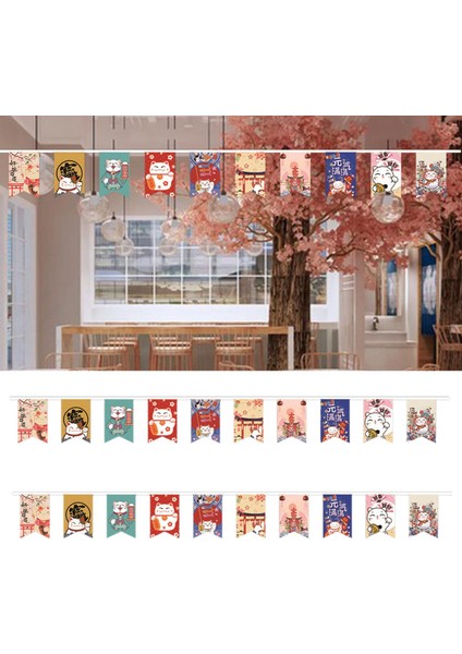 Cat String Flag 20PCS 8X12 Bayraklar Izakaya Odası Çay Odası Dekor Stilleri (Yurt Dışından)