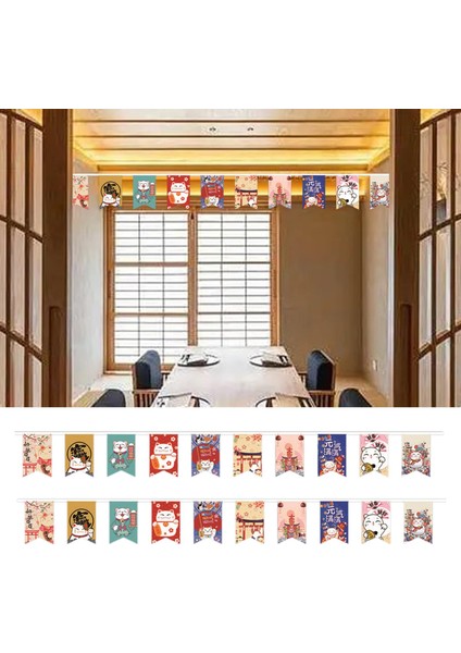 Cat String Flag 20PCS 8X12 Bayraklar Izakaya Odası Çay Odası Dekor Stilleri (Yurt Dışından)