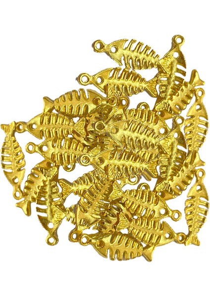 50 Charms Kolye Toplu Kolye Takı Yapımı Küpe Altın (Yurt Dışından)