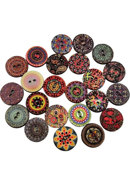 100 Çiçek Ahşap Düğ Flatback Dekoratif Dıy Yapımı Için Ş Dekor 20MM (Yurt Dışından)