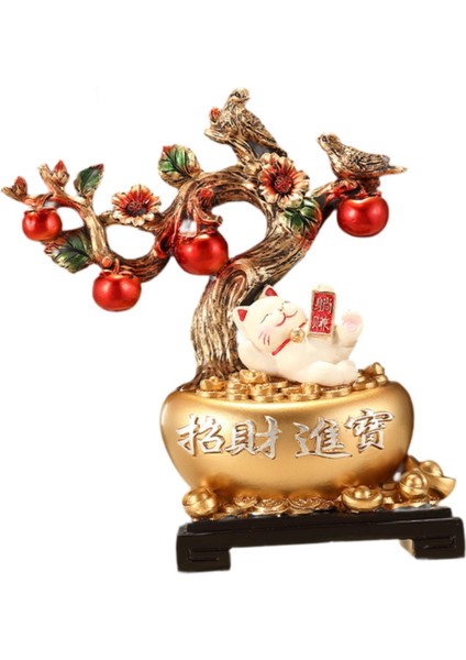 Kedi ve Ağaç Figürü Ev Dekoru Kitaplık Eve Taşınma Hediyesi Restoran (Yurt Dışından) modelleri